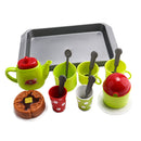 Tea Set Party Pretend Play Kitchen Playset Cups Plate Spoons Kitchen Accessories Gift for Kids Toddler 18pcs/set