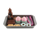 16pcs Plastic Dessert Cookies Playset Tea Party Pretend Play Toys For Kids