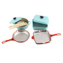 9pcs Plastic Simulation Kitchen Cookware Set Kitchen Pretend Toys For Kids