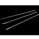 3Pcs Stainless Steel Micro Medicine Spoon Micro Spoon Spatula, 22cm Length