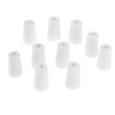 10 Pieces Rubber Stopper Lab Tapered Plugs for Flask Test Tubes Lab Supplies 8-12mm