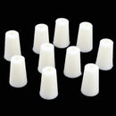 10 Pieces Rubber Stopper Lab Tapered Plugs for Flask Test Tubes Lab Supplies 17-22mm