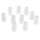 10 Pieces Rubber Stopper Lab Tapered Plugs for Flask Test Tubes Lab Supplies 17-22mm