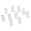 10 Pieces Rubber Stopper Lab Tapered Plugs for Flask Test Tubes Lab Supplies 17-22mm