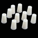 10 Pieces Rubber Stopper Lab Tapered Plugs for Flask Test Tubes Lab Supplies 10-14mm