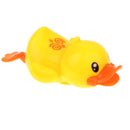Cute Plastic Wind Up Swimming Yellow Duck Kids Baby Bathing Time Water Toy Early Learning
