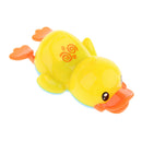 Cute Plastic Wind Up Swimming Yellow Duck Kids Baby Bathing Time Water Toy Early Learning