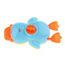 Cute Plastic Wind Up Swimming Yellow Duck Kids Baby Bathing Time Water Toy Early Learning