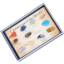 Rock & Mineral Collection Educational Geology Science Toy for Kids Adults - Pack of 15