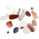 Rock and Mineral Collection Geology Gem Kit in Clear Case, Kids Earth Science Toys - Mixed Minerals