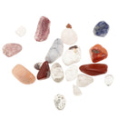 Rock and Mineral Collection Geology Gem Kit in Clear Case, Kids Earth Science Toys - Mixed Minerals