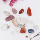 Rock and Mineral Collection Geology Gem Kit in Clear Case, Kids Earth Science Toys - Mixed Minerals
