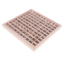 Wooden Montessori Hundred Board Math Materials Preschool Educational Learning Toys for Kids Children