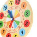 Multi-Color Wooden Time Learning Clock Toy School Learning Supplies for Kids