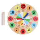 Multi-Color Wooden Time Learning Clock Toy School Learning Supplies for Kids
