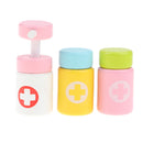 15 Pieces Wooden Doctor Nurse Box Carry Case Children Role Playing Set Kids Educational Toy Play Activity