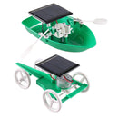 2-in-1 Solar Powered Car & Boat DIY Blocks Electronics Circuits Kits Physical Experiment Kids Educational Toy