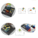 125-in-1 Electronics Blocks Kits - Lab Basic Circuit Learning Optics Acoustic Magnetics Exploration Students Physics Practice