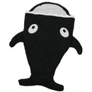 2-4 Years Newborn Infant Baby Cute Shark Sleeping Bag Toddler Wrap Swaddle Dress Up Photography Prop -120CM Black
