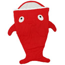 1-2 Years Newborn Infant Baby Cute Shark Sleeping Bag Toddler Wrap Swaddle Dress Up Photography Prop -100CM Red