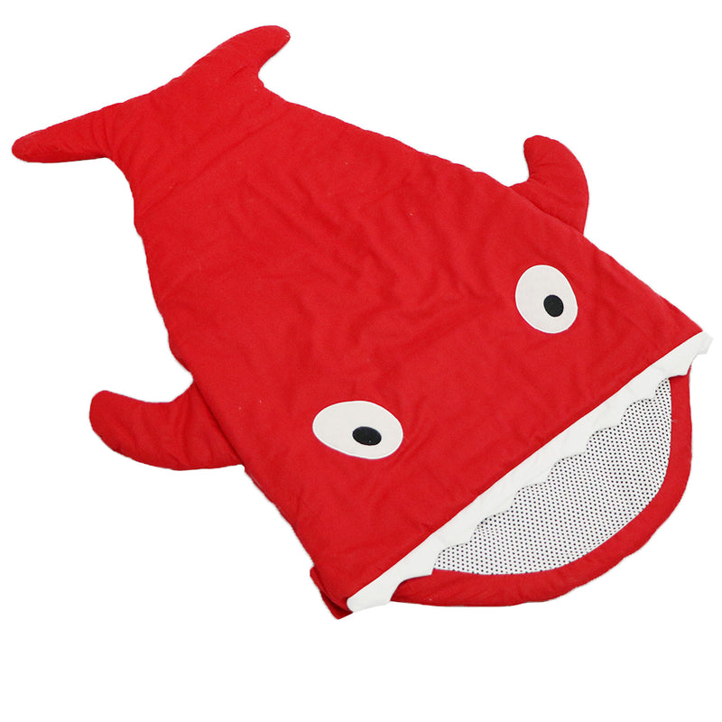 1-2 Years Newborn Infant Baby Cute Shark Sleeping Bag Toddler Wrap Swaddle Dress Up Photography Prop -100CM Red