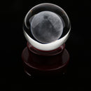 80mm Moon Glass Crystal Ball Photography Photo Props Home Office Decor