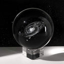 80mm Galaxy Crystal Ball Photography Photo Props Home Office Decor