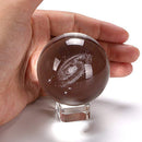 80mm Galaxy Crystal Ball Photography Photo Props Home Office Decor