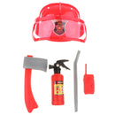 5PCS Pretend Play Fire Chief Role Playing Tool Hat Set Fancy Dress Accessories Kids Toy Educational