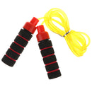 PVC Jump Rope Cardio Jumping Rope Skipping Ropes Sports Workout Exercise Toy for Men Women Children - Yellow