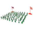 200 Pieces 2cm Realistically Battlefield Plastic Toy Soldier Figures Army Men Model Accessories - Army Green