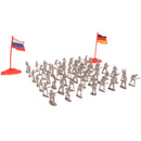 200pcs/lots 2cm Army Men Toy Soldiers Action Figures for Army Sand Scene Battlefield Model Playset - Beige