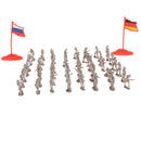 200pcs/lots 2cm Army Men Toy Soldiers Action Figures for Army Sand Scene Battlefield Model Playset - Beige