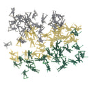 200 Pieces 2cm Realistically Battlefield Plastic Toy Soldier Figures Army Men Model Accessories - Mixed Color