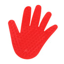 Plastic Hand Print Sensory Training Massage Equipment Kids Outdoor Game Exercise Toy - Red