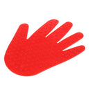 Plastic Hand Print Sensory Training Massage Equipment Kids Outdoor Game Exercise Toy - Red