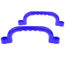 1 Pair Safety Nonslip Handle Mounting Hardware Screw Kits Playset Kids Garden Park Gymnastics Toy Blue