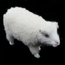 Realistic Cute Faux Fur Animal Model Figures DIY Home Decor Crafts Collection Toy - Standing Sheep