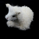Realistic Cute Faux Fur Animal Model Figures DIY Home Decor Crafts Collection Toy - Lying Sheep