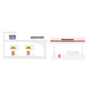 Filling Station Car Shelter Traffic Signs Kid Children's Educational Toy for Traffic Knowledge Learning Car & Train Scenery Playset Gift