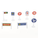 56 pieces Kids Block Street Traffic Signs Kid Children's Educational Toy for Traffic Knowledge Learning Car & Train Scenery Playset Gift