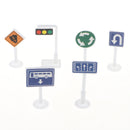 56 pieces Kids Block Street Traffic Signs Kid Children's Educational Toy for Traffic Knowledge Learning Car & Train Scenery Playset Gift