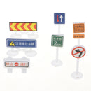56 pieces Kids Block Street Traffic Signs Kid Children's Educational Toy for Traffic Knowledge Learning Car & Train Scenery Playset Gift