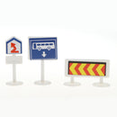 18 pieces Kids Block Street Traffic Signs Kid Children's Educational Toy for Traffic Knowledge Learning Car & Train Scenery Playset Gift
