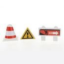 18 pieces Kids Block Street Traffic Signs Kid Children's Educational Toy for Traffic Knowledge Learning Car & Train Scenery Playset Gift