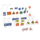 Children's Educational Toys Plastic Traffic Parking Road Street Safety Sign