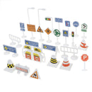 Children's Educational Toys Plastic Traffic Parking Road Street Safety Sign