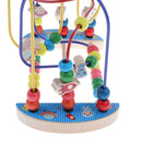 Wooden Around Beads Maze Roller Coaster Educational Toys for Toddler Kids Baby, Colors Shapes Puzzle Learning Games Gifts - Space