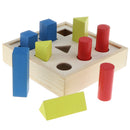 Wooden Geometry Ladder Block - Educational Materials Baby Early Learning Toys Color & Shapes Puzzle Gift