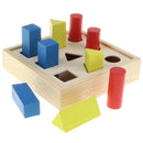Wooden Geometry Ladder Block - Educational Materials Baby Early Learning Toys Color & Shapes Puzzle Gift